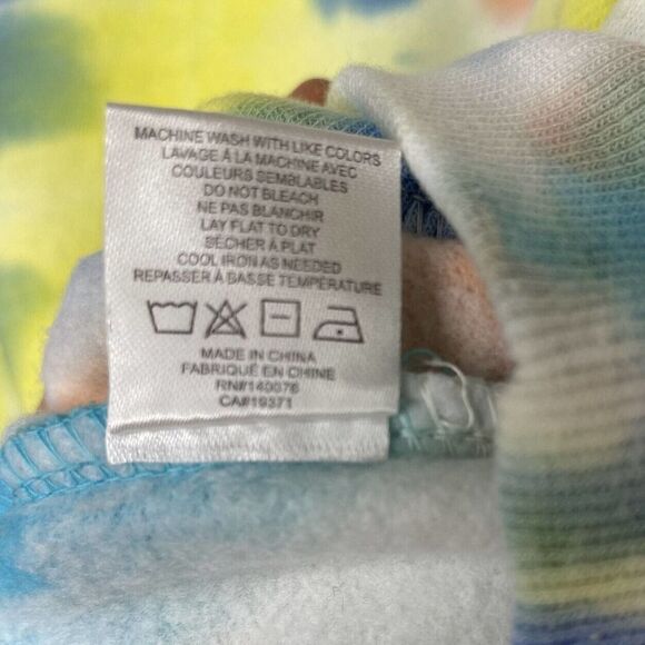 Generation Love Blue Tie-Dye Abella Ruffle Sweatshirt NEW $148 Womens Small S - Picture 11 of 12